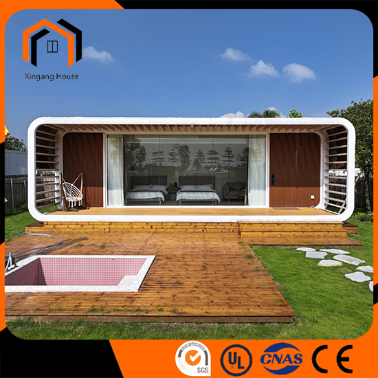 Custom Modular Residential Garden Pods Luxury Camping Pods Container Residential Apple Cabin