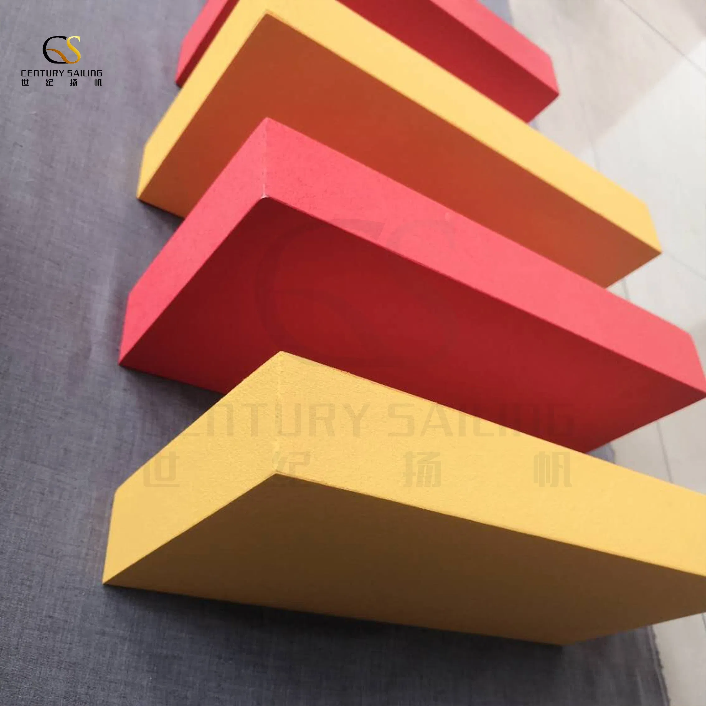 Acoustic Cloud Triangle Fireproof Acoustical Cloud Panels Free Frameless Suspended Island Ceiling