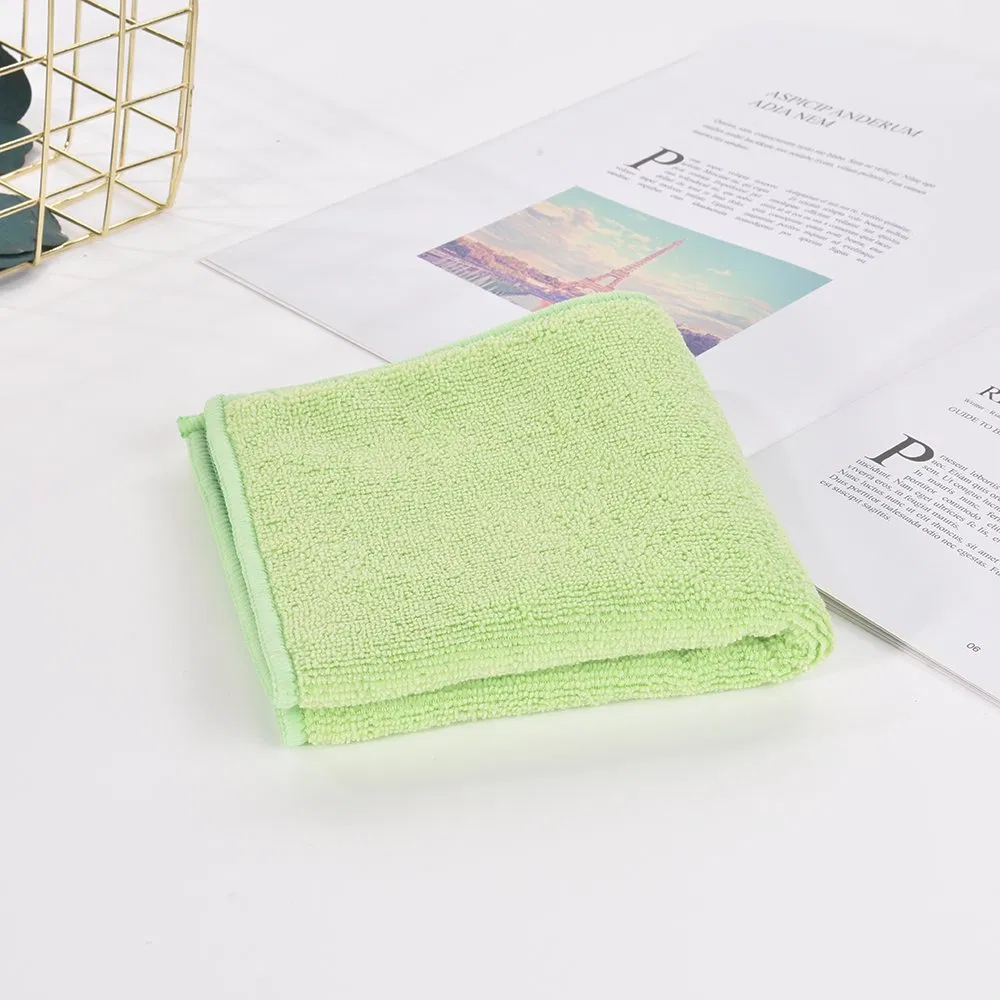 High Absorbent Terry Microfiber with Sanwich Mesh Net Cleaning Cloth
