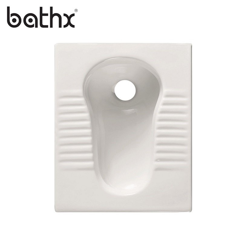 Ceramic Wc Pan Water Closet Medium Deep Luxury Western Style Porcelain Squatting Squat Toilet (PL-P309)