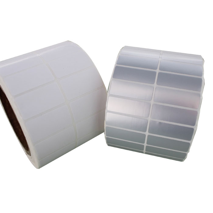 Heat Transfer Polyester Silver Pet Custom Label Printer Sticker Label