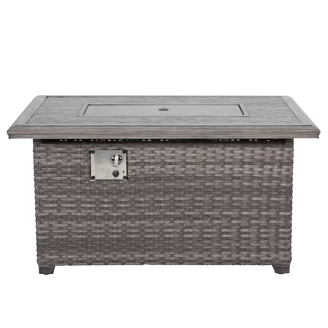 Газовая гостиная Fire Pit Patio Time, 46 дюймов, ротанг