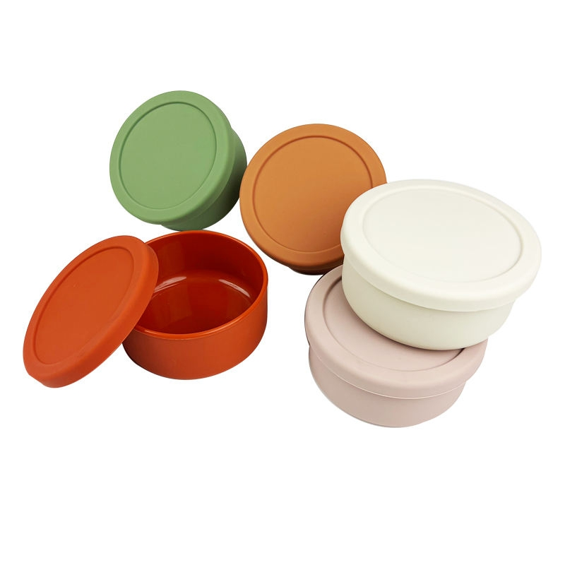 Multi-Size Collapsible Silicone Food Storage Container for Easy Lunch Storage