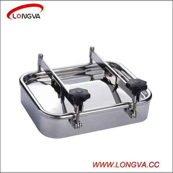 Sanitary Stainless Steel SS304L Square Shape Manhole Cover