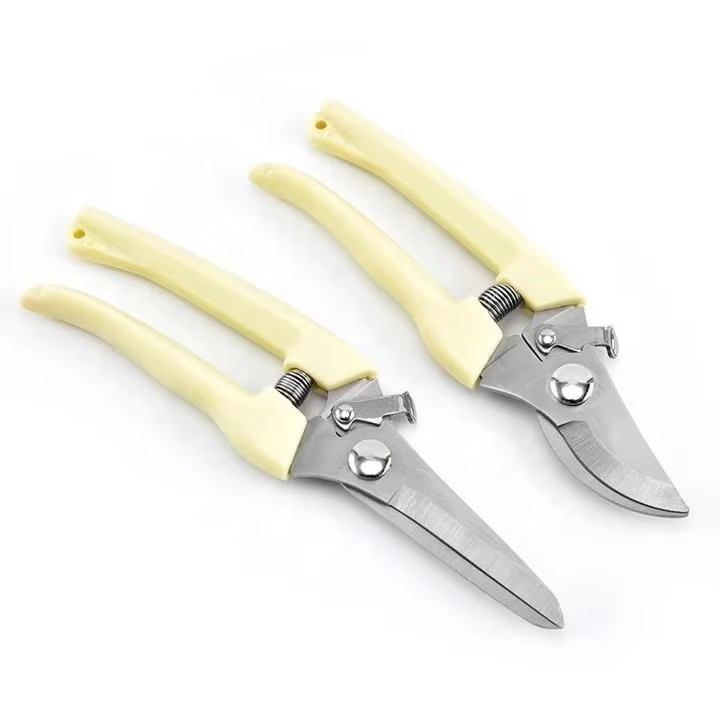 Industrial Grade Prunning Shears Sk5 Steel Blade Chrome Plated for Garden Work