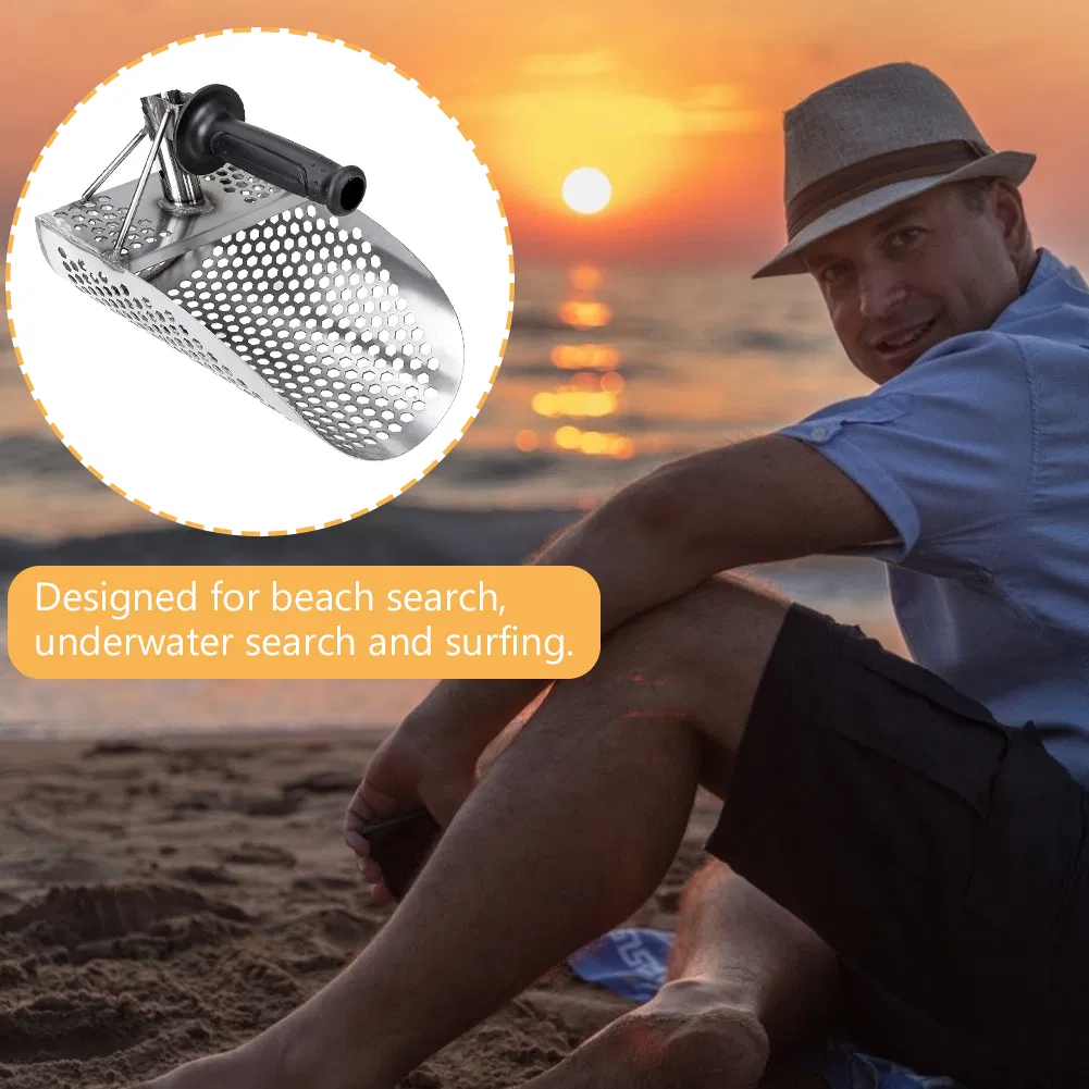Metal Detecting Tool Stainless Steel Sand Scoop Metal Detector Sand Scoop