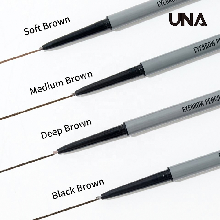 Wholesale Your Label Retractable Eye Brow Pencil with Brush Long Lasting Eyebrows Custom Logo Waterproof Slim Brow Pencil