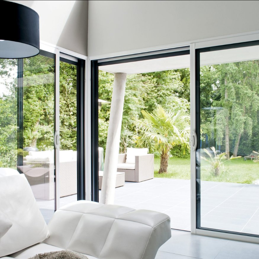 Prima House Doors Aluminum and Aluminum Sliding Glass Door