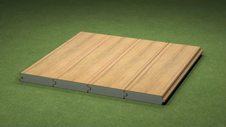 Доска террасная ПВХ для улицы, соэкструзия, 130x32 мм