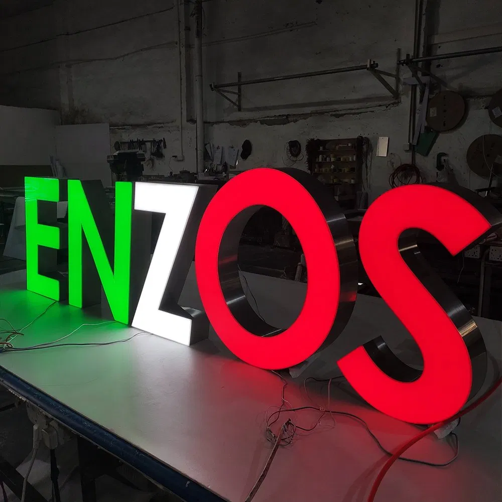 Custom Design Wall Mounted Commercial 3D LED Price Illuminated Signs