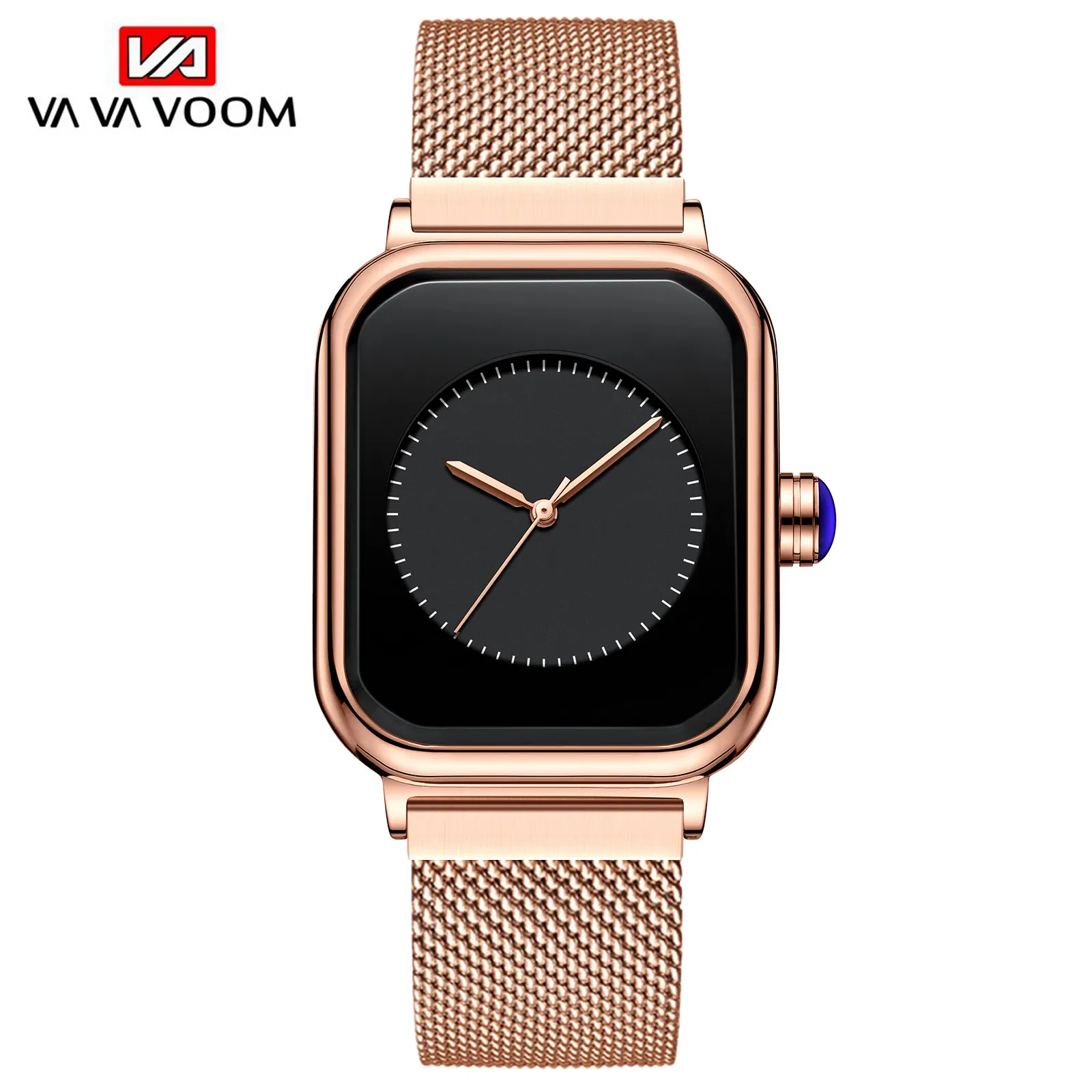 New Fashion Square Women's Watch Waterproof Silicone Strap Smart Quartz Watches