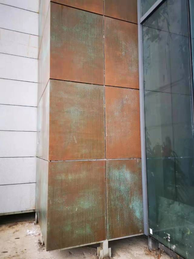 Patina Copper Brass Outdoor Cladding Matetials Aluminum Composite Panel