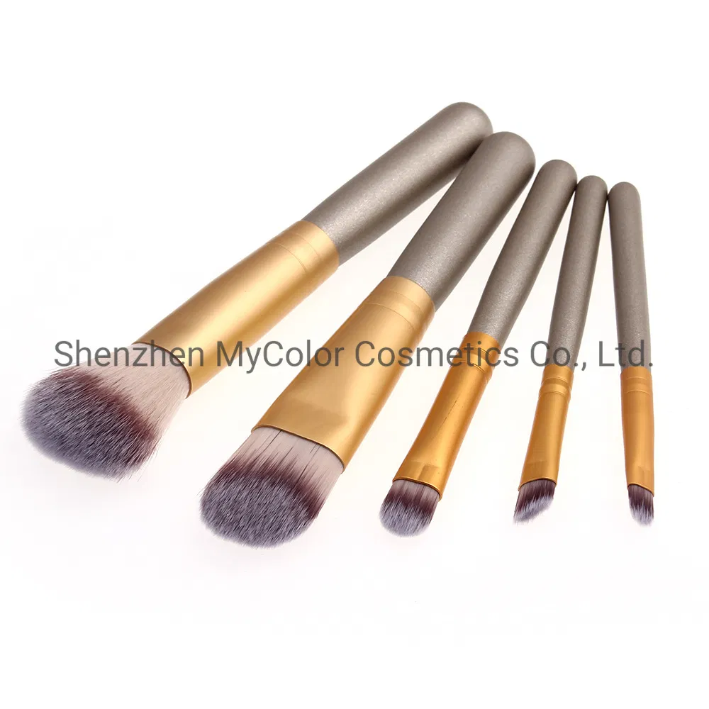 Mycolor Private Label Make up Brushes 5PCS Travel Makeup Brush Kit Foundation Powder Eye Shadow