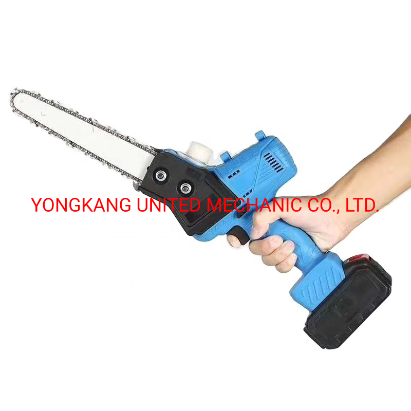 Um Wood Cutting Portable Electric Small Li Battery Chainsaw