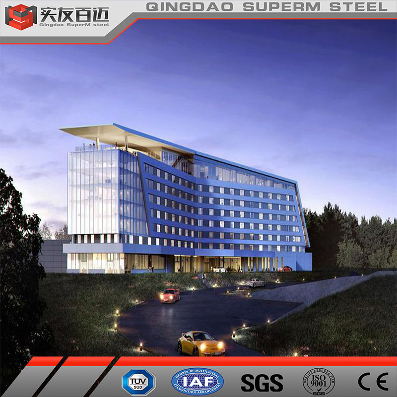 Custom Size Prefab Commercial Building Multi Story Prefabricated Steel Structure Building