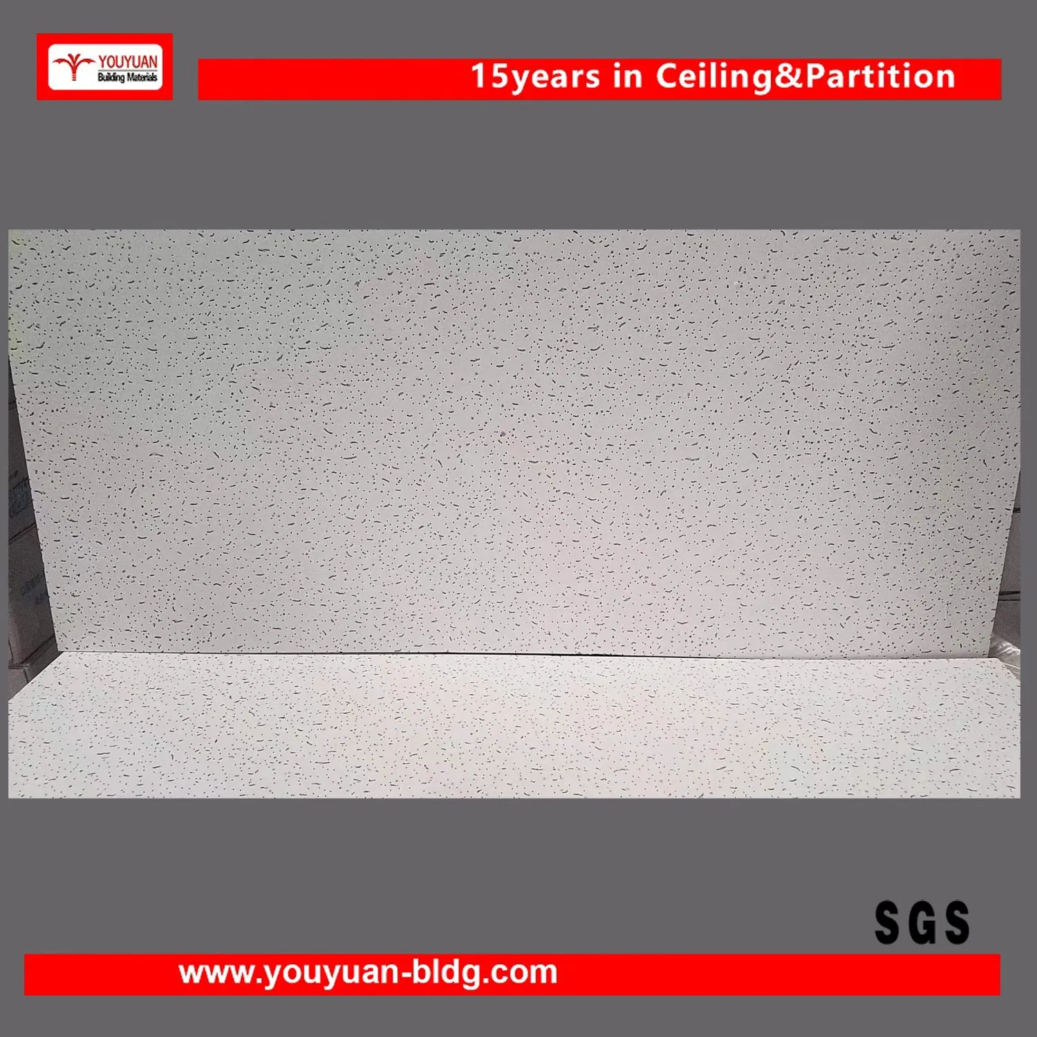 Fireproof Acoustic Mineral Fiber Ceiling Tile