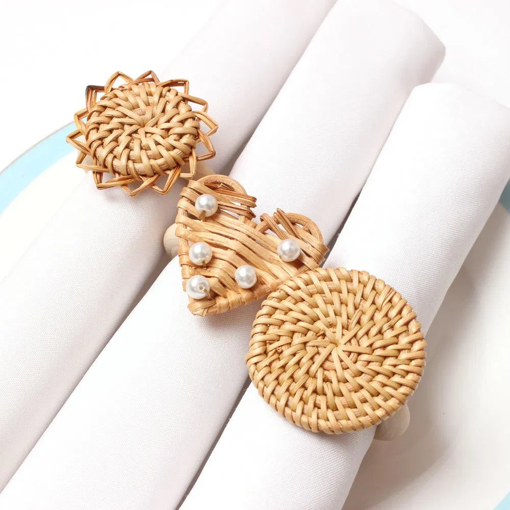 New Style Rattan Napkin Ring for Wedding