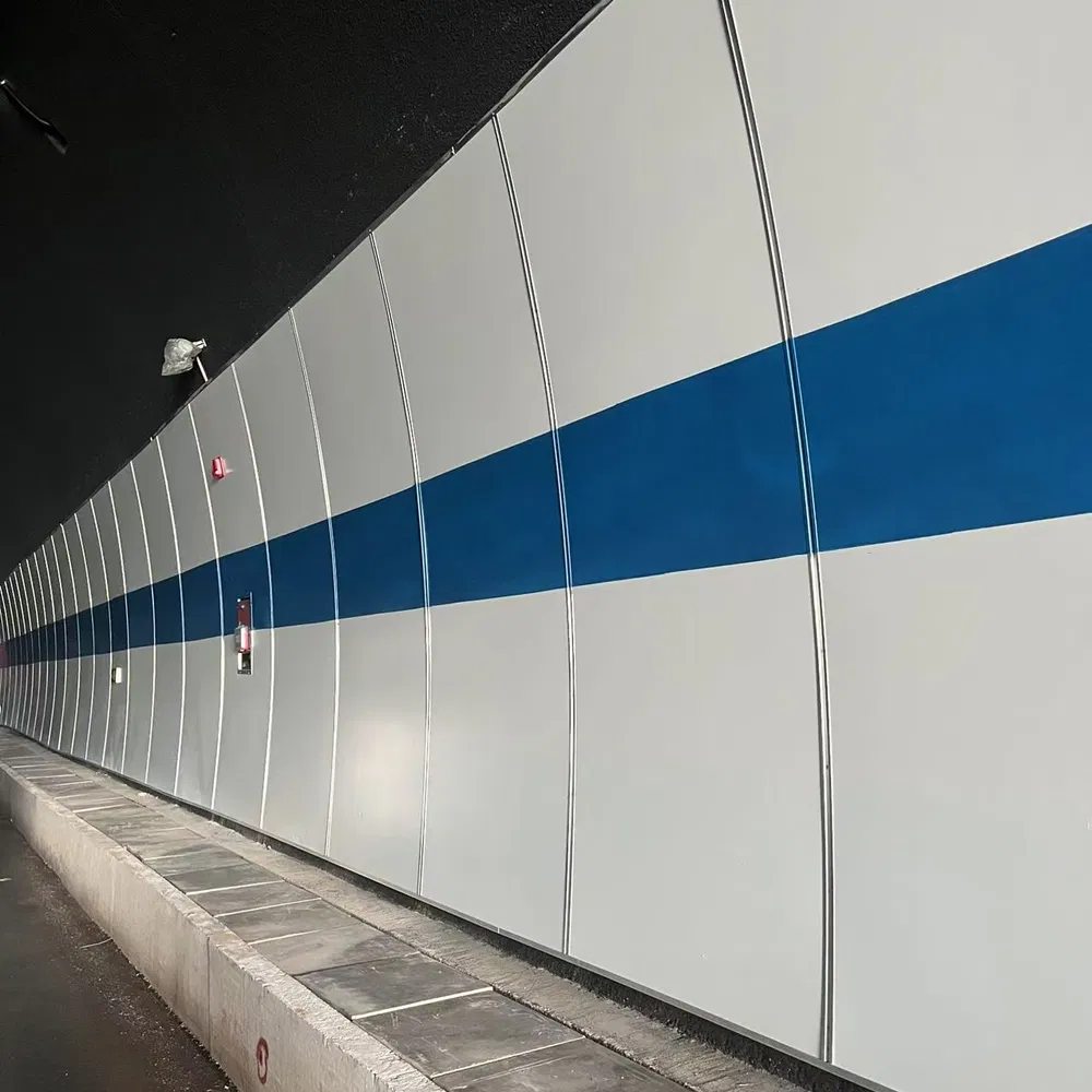 Freeze-Thaw Resistant Decorative Fireproof Water Resistant Tunnel Wall Panel for Tunnels