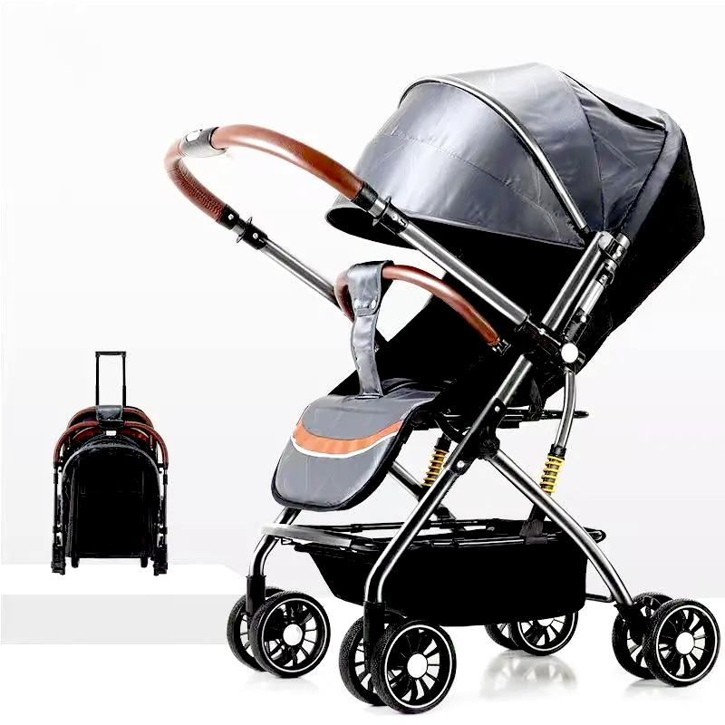 Light and Cheap Baby Stroller with Big Rear Wheels