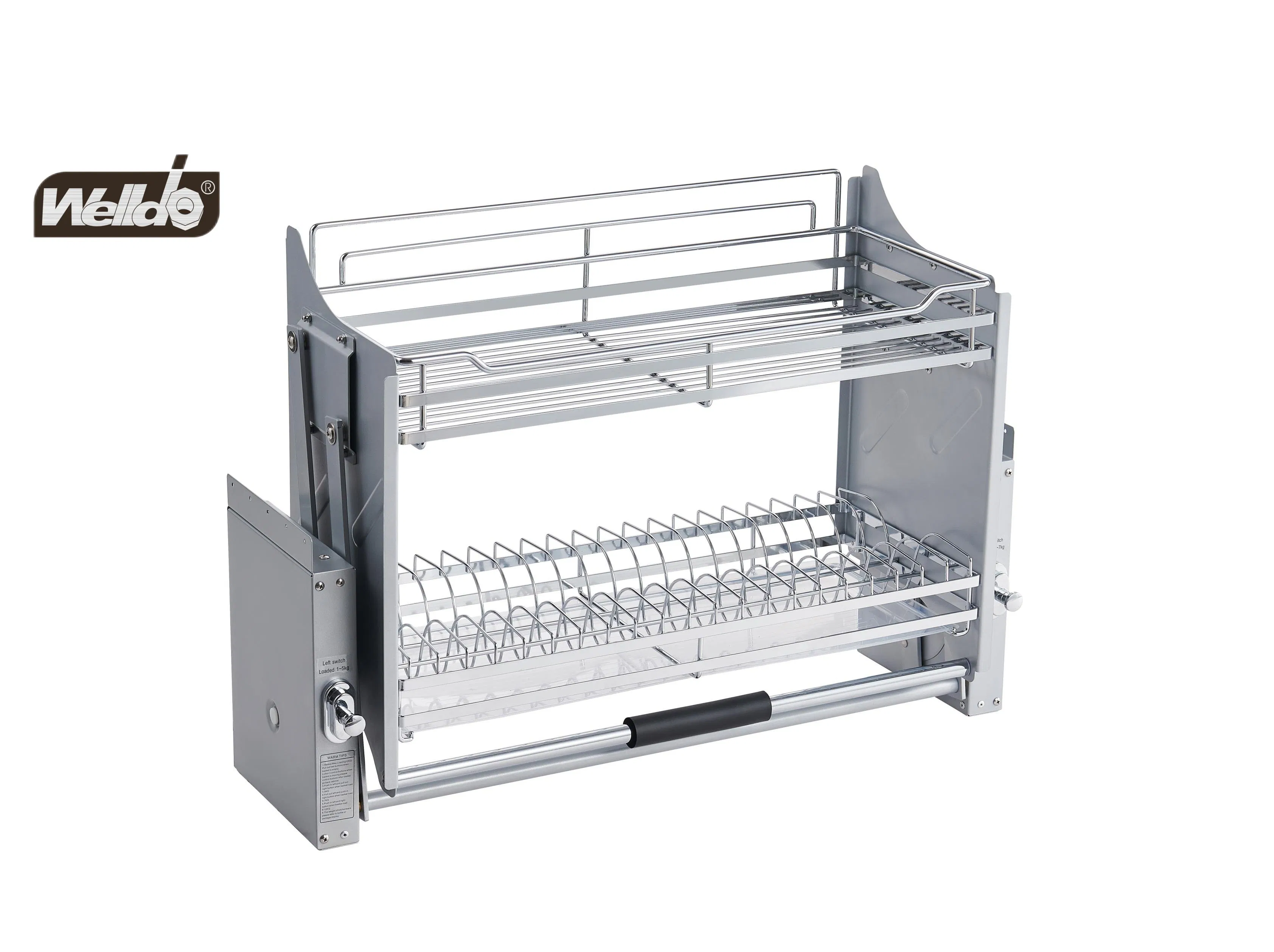 Выдвижная полка для кухни Welldo A223CD, 2-х уровневая