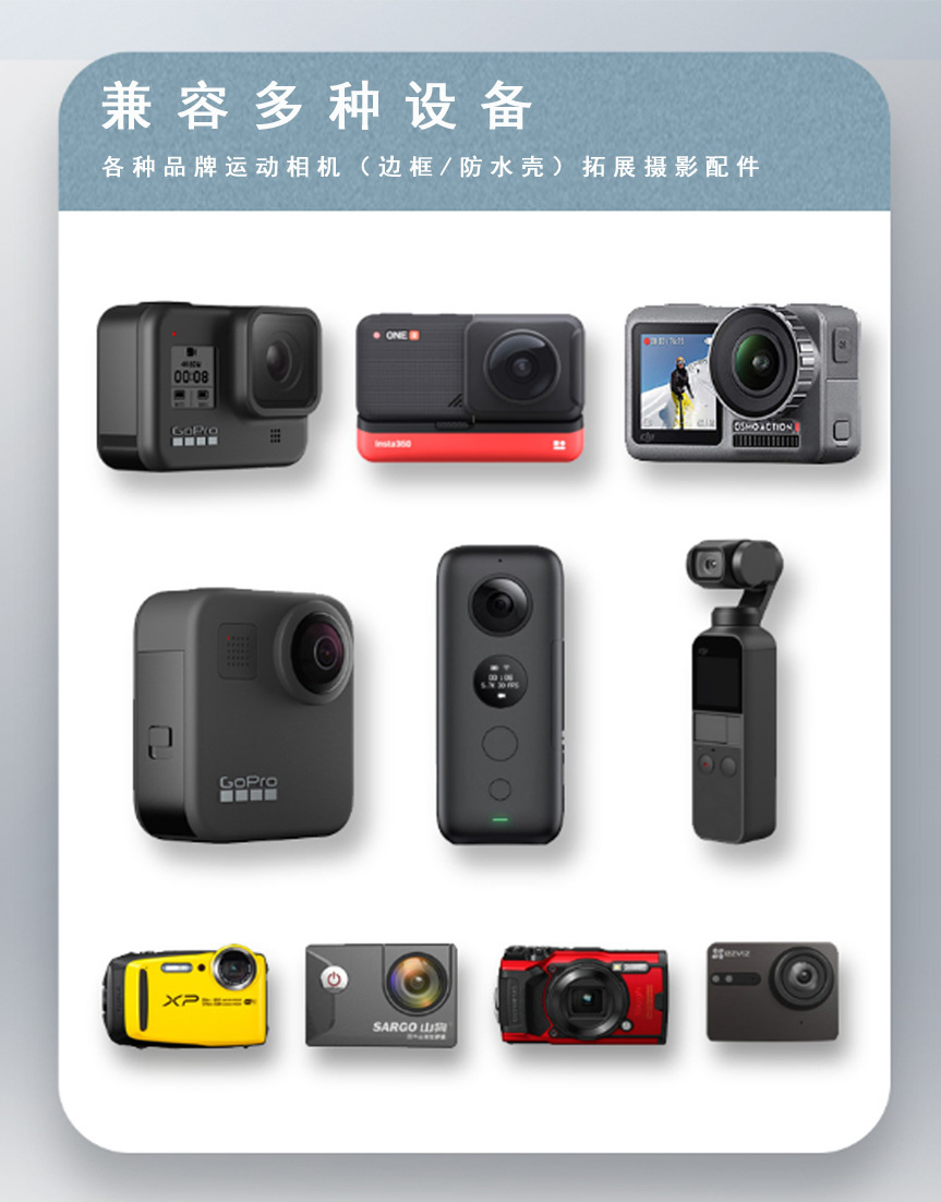 40-in-1 Chest Strap/Arm Strap/Head Strap for Gopro Hero 10/9/8/7/6 Video Camera Accessories