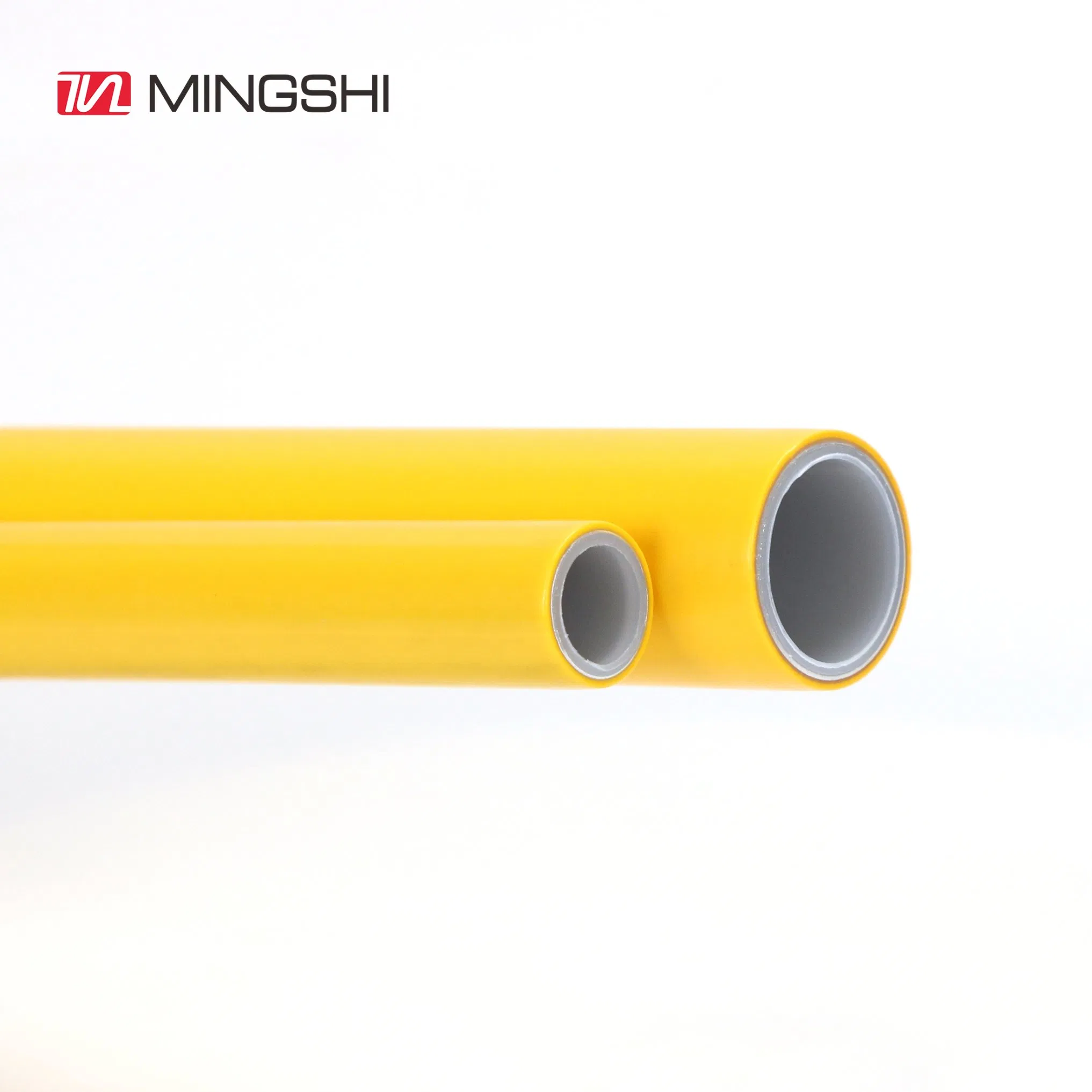 Mingshi Yellow Gas Composite Pipe Pex AL Pex Pipe 1216-2632 Plastic Mutilayer Pipe Insulation Pex Pipe