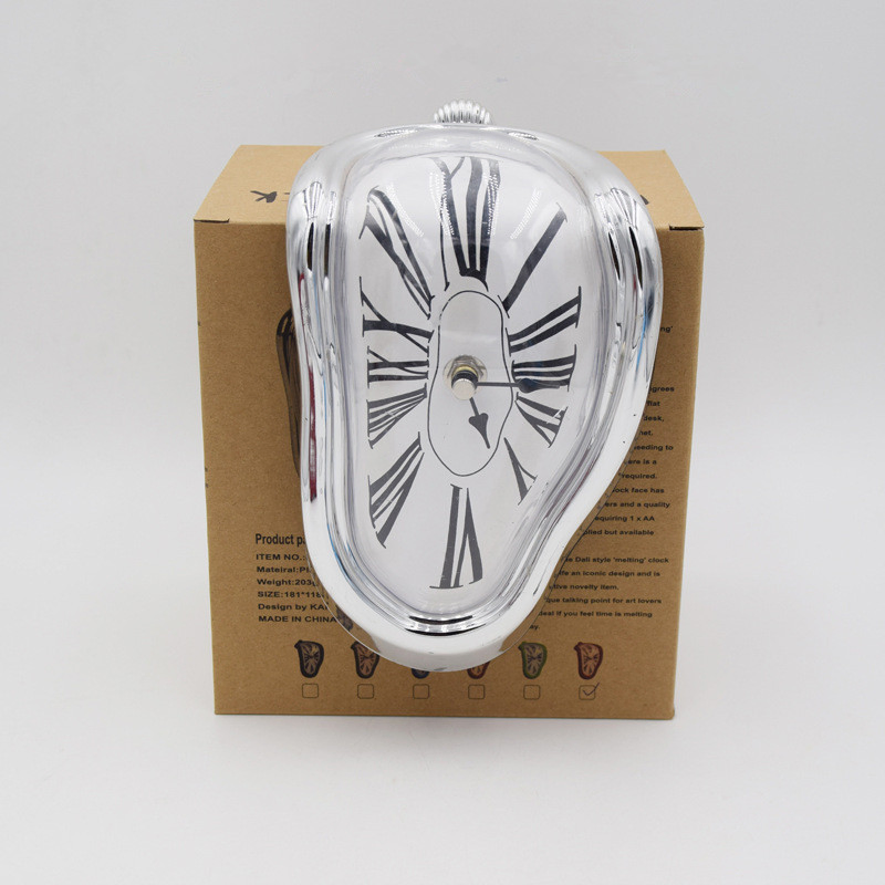 Creative Retro Warp and Surrealist Salvador Dali Style Wall Watch Decoration Gift Home