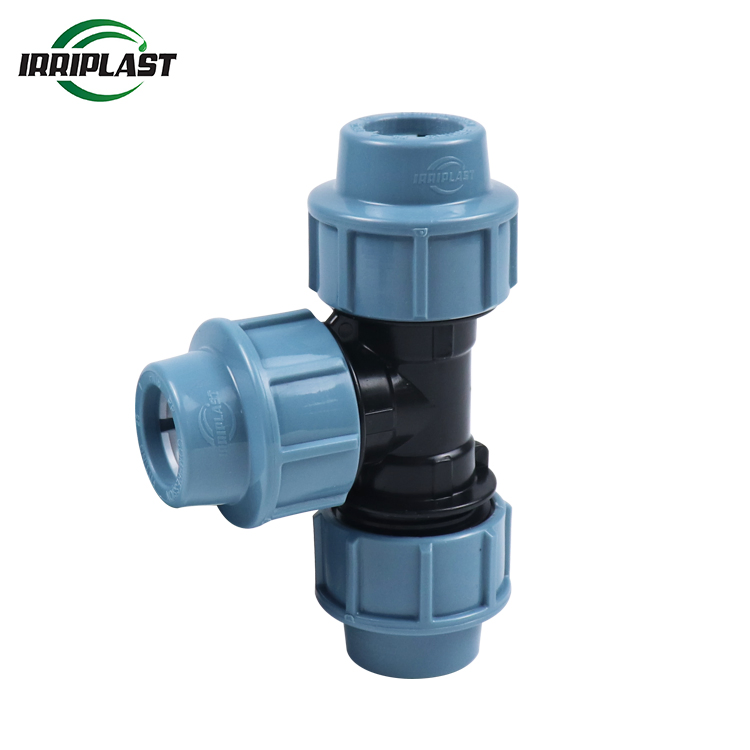 HDPE PP Compression Fittings Equal Tee