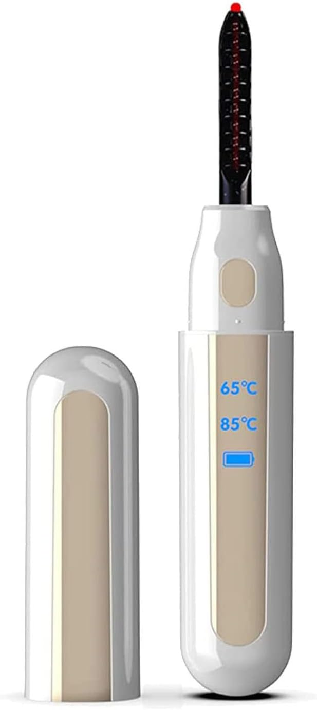 Portable Electric Eyelash Curler - Heating Makeup Tool for Beautiful Lashes