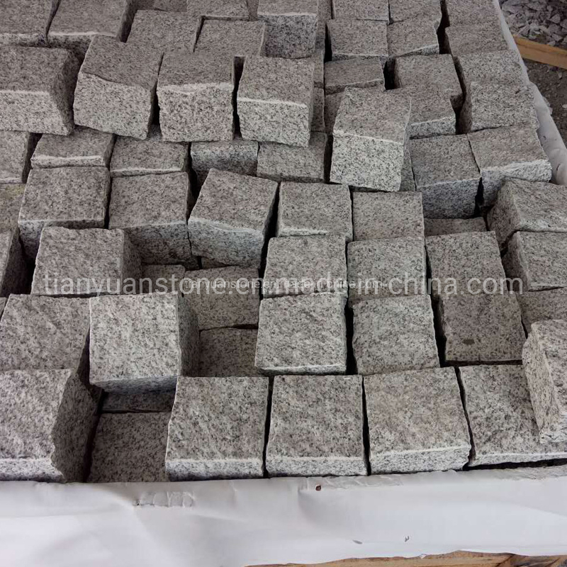Natural Split G603/G654/G682/G664/Grey/White/Black/Beige/Yellow/Red Granite Pavers Cobblestone for Driveway