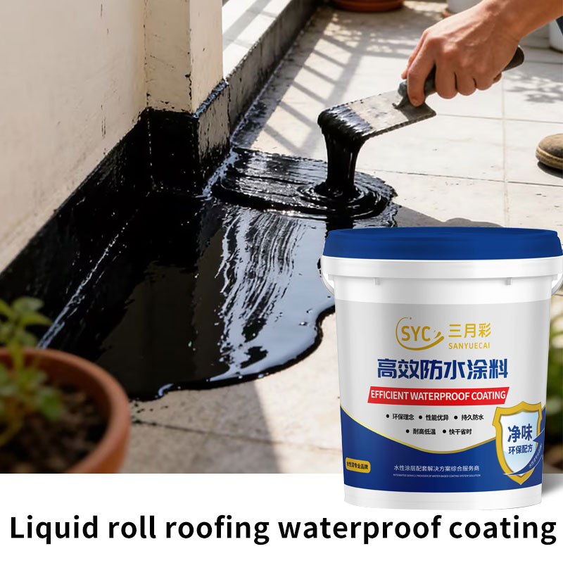 High Elasticity Crack Resistance Liquid Roll Roof Waterproof Coating