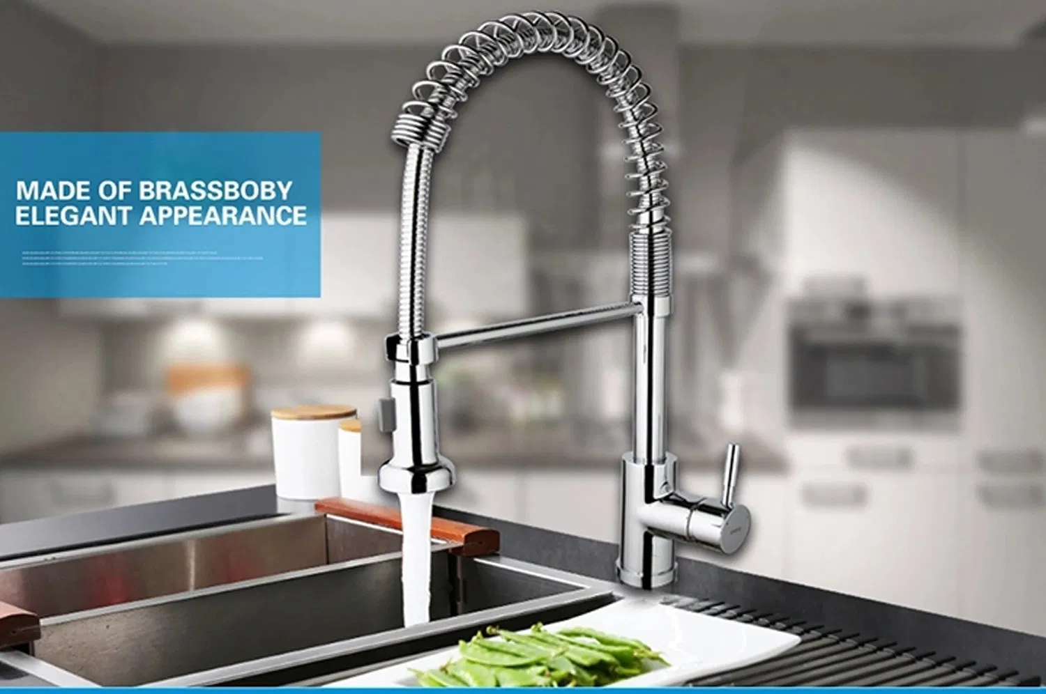 High Quality Spring Kitchen Faucet Mixer (KF-2002)
