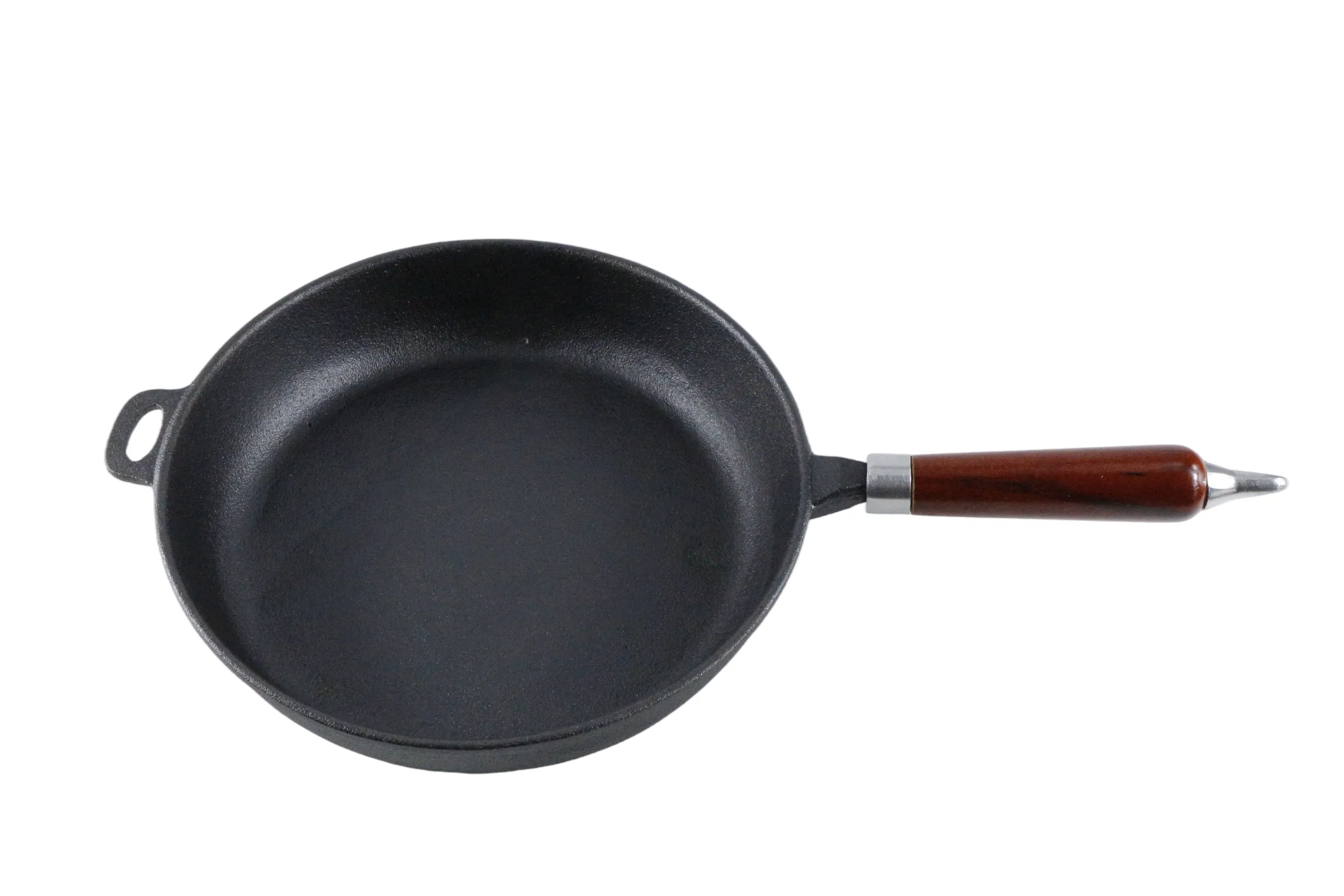 Чугунная сковорода круглая предварительно прокаленная