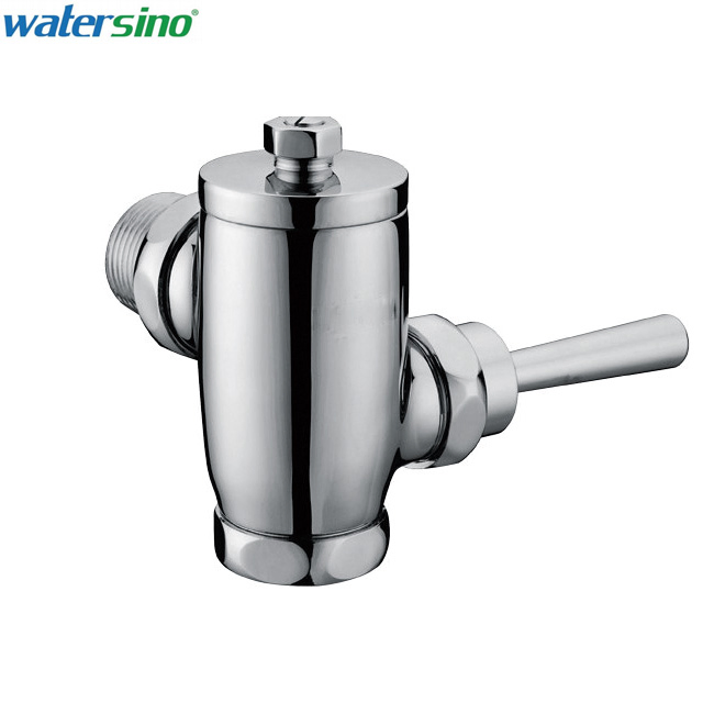 Bathroom Accessories Brass Chrome Foot Operated Toilet Flush Valve
