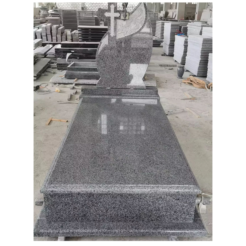Cheap Hai Nan G654 Tombstones Romania Styles for Sales, Cross Headstone Monument