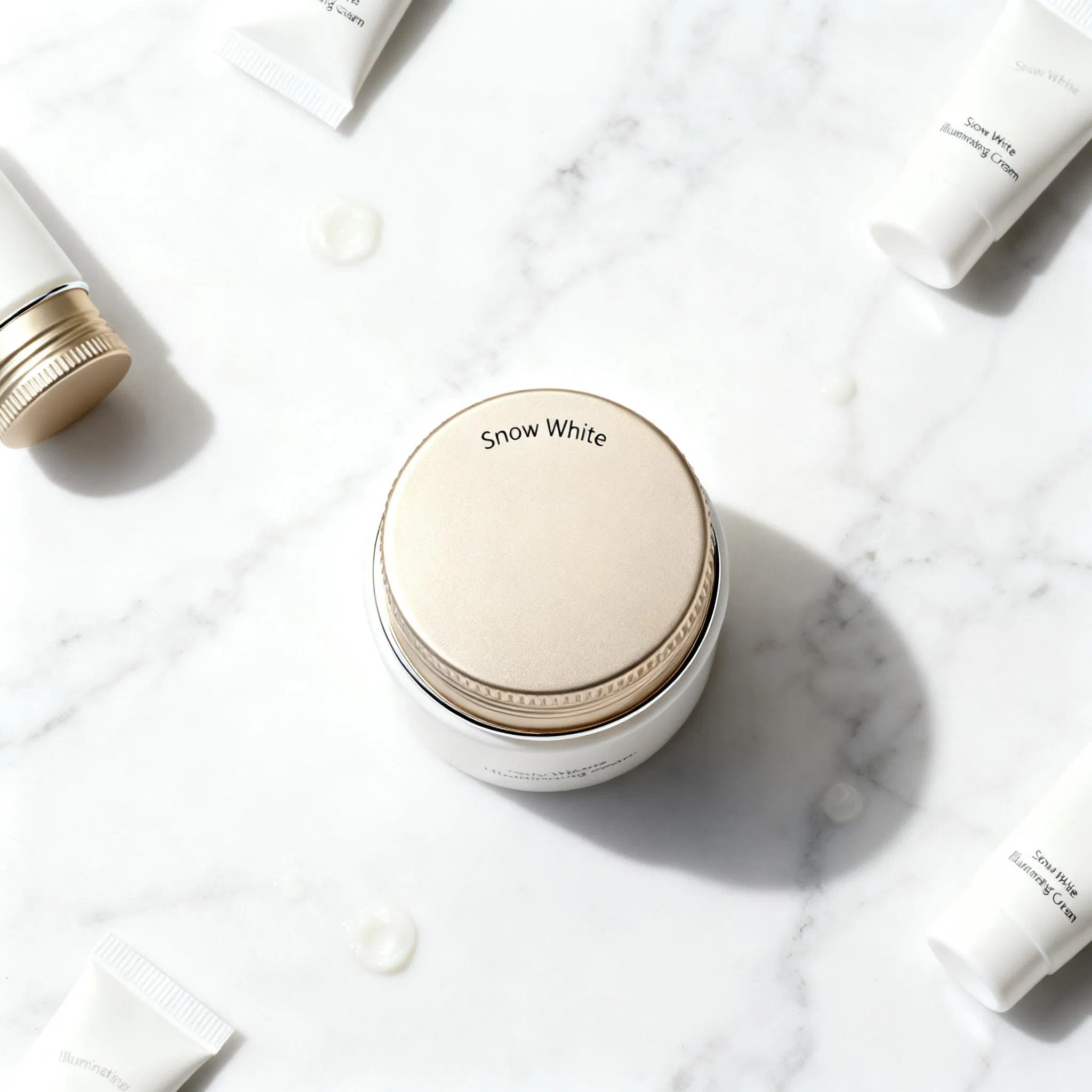 Multi-Action Whitening Concealer and Physical Sun Block Makeup with Lotus Extract for Evening Event Makeup