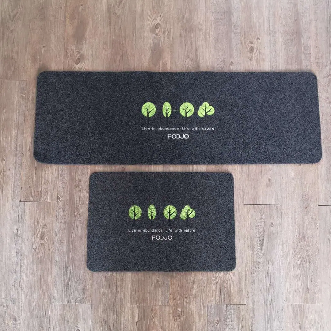 TPR Backing Kitchen Entrance with Polyester Surface Floor Plain Doormat