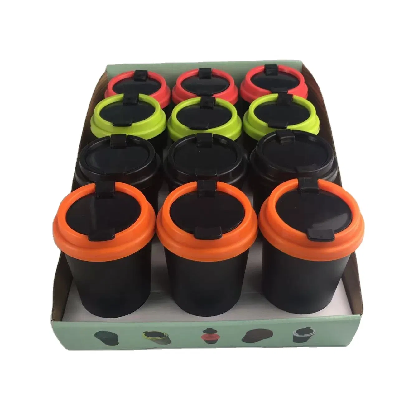 Cartoon Patterns Ashtray Custom Logo Pocket Car Household Office for Wholesale