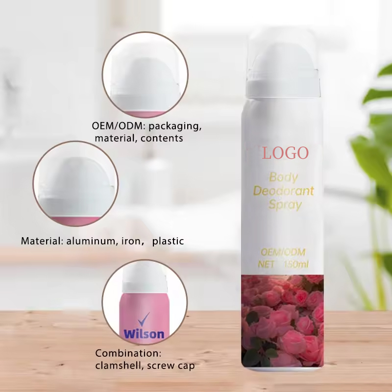 OEM ODM Manufacturer Aerosol Cosmetics Perfume Water Spray Manufacturer Factory Custom Deodorant Antiperspirant Spray