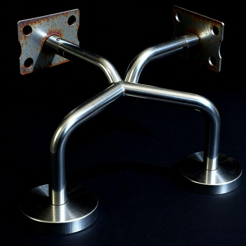 Кронштейн для перил усиленный, нержавеющая сталь