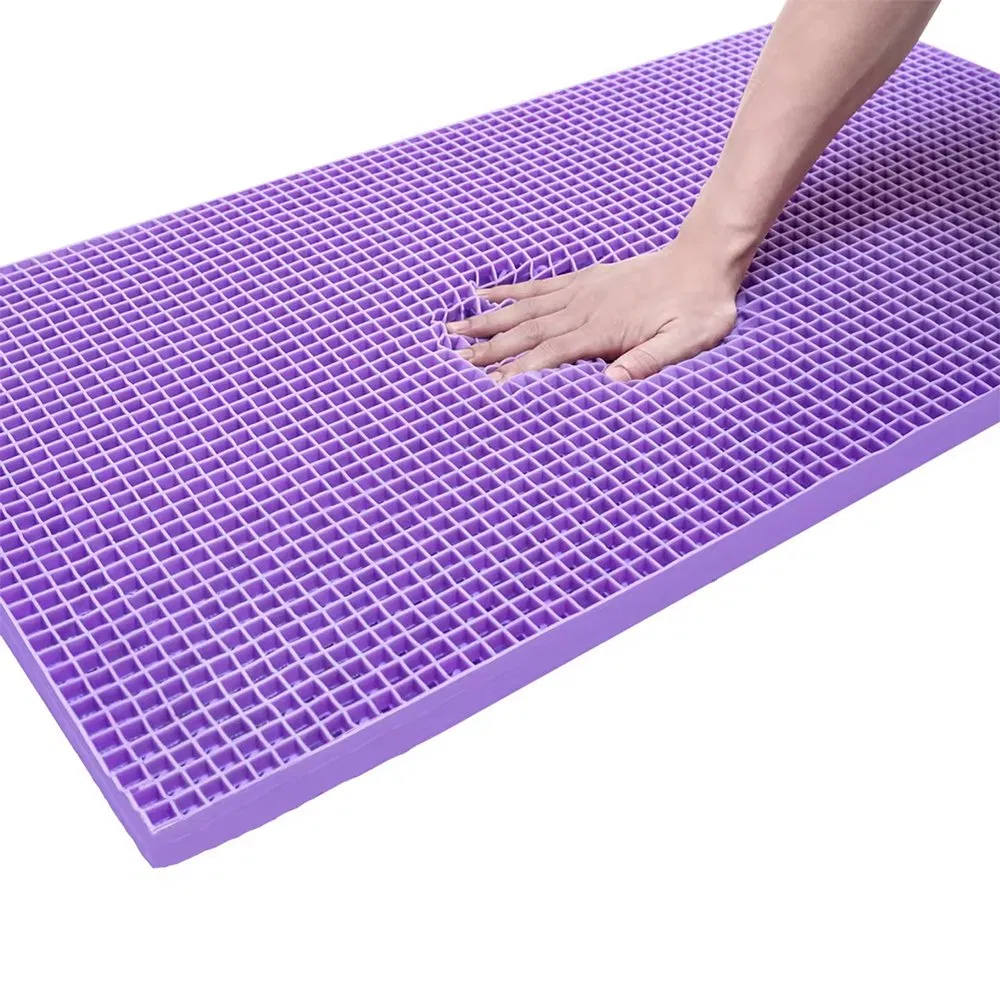 Flexible TPE Latex Poe 4D Air Fiber Silicone Topper Mattress Gel Grid Topper Bed Mattress Soft Foam Single Double Bed TPE Mattress
