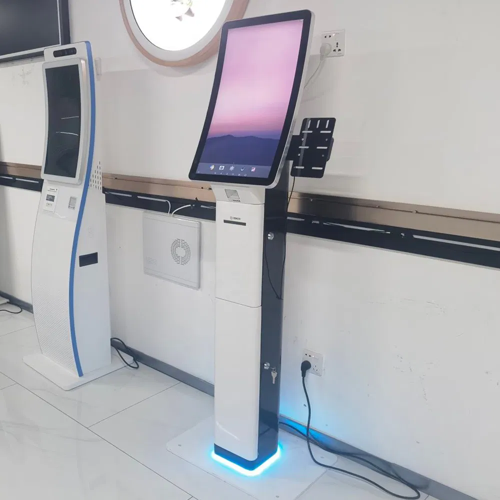 Self-Service Ordering Information Kiosk 23.6-Inch Curved Touch Screen POS Payment