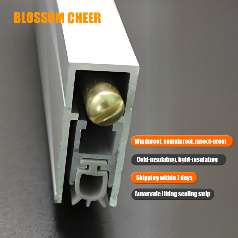 Custom Size Light Blocking Aluminum Door Bottom Seal Strip