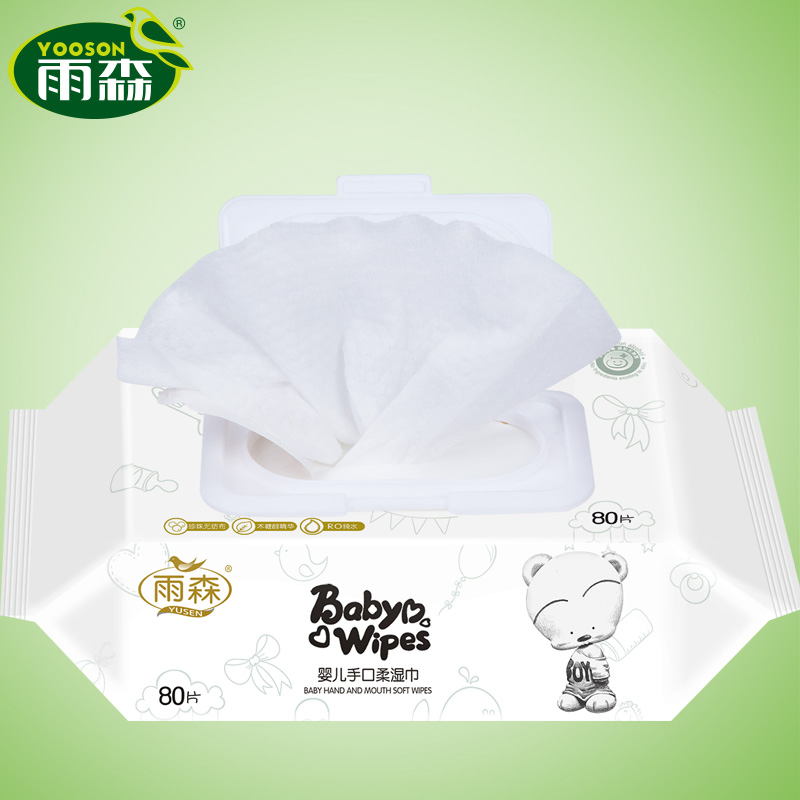 Private Label Soft Non-Woven Baby Skin Wipe Clean or Bamboo Baby Wet Wipes Biodegradable Flushable Wet Baby Tissue