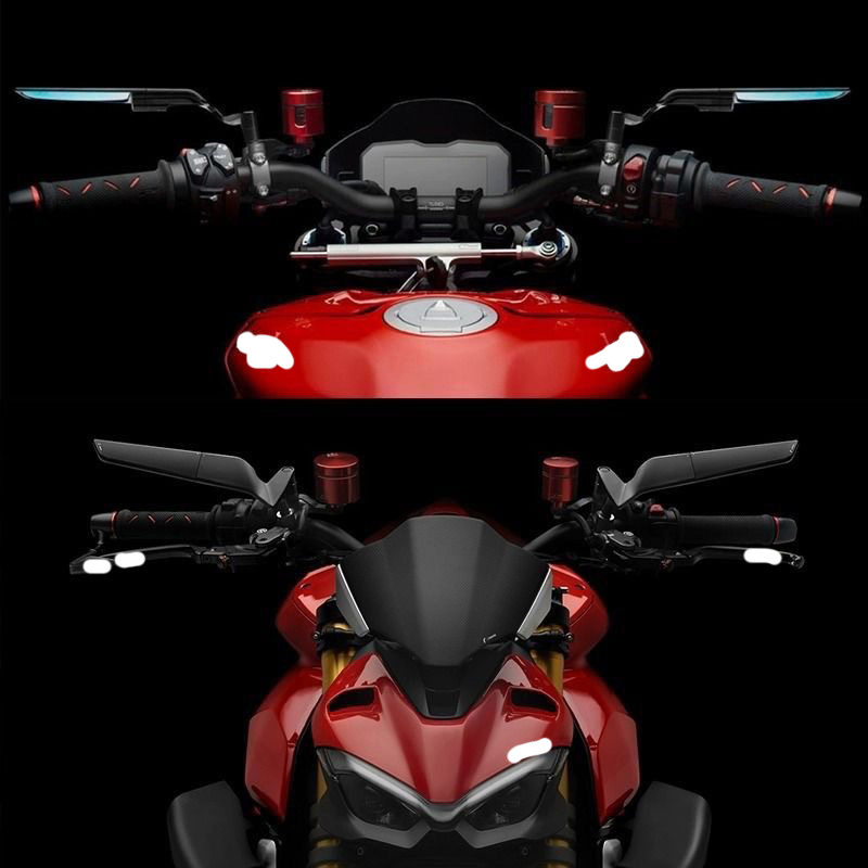 Универсальные аэродинамические зеркала для мотоцикла, регулируемые под разным углом