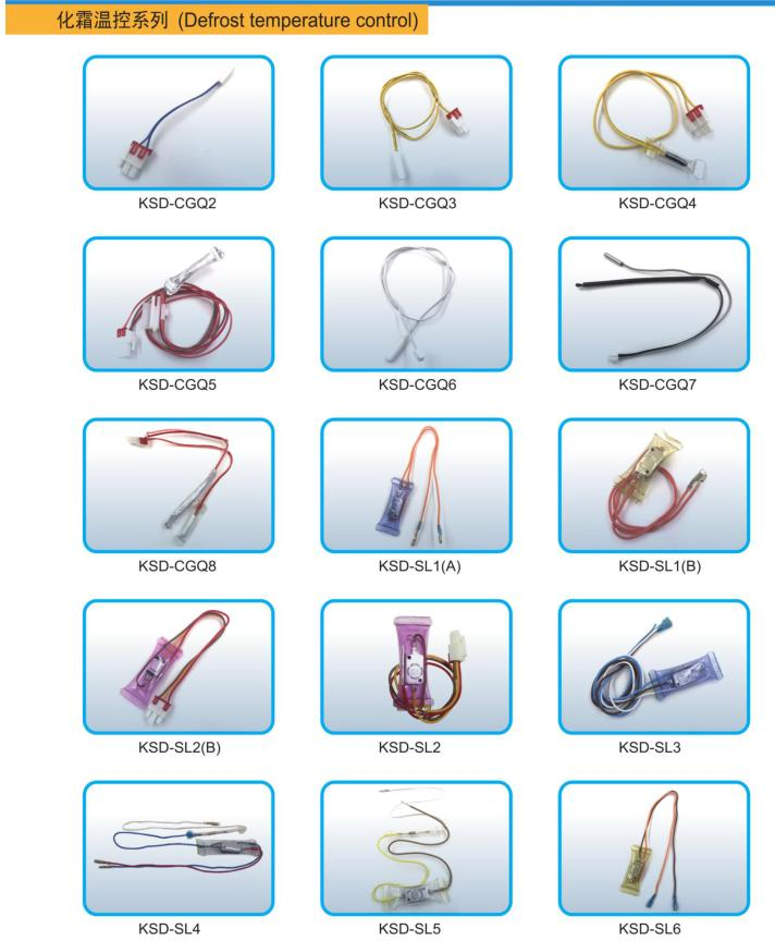 Ksd-7001 Thermostat Spare Parts Defrost Temperature Control for Refrigeration