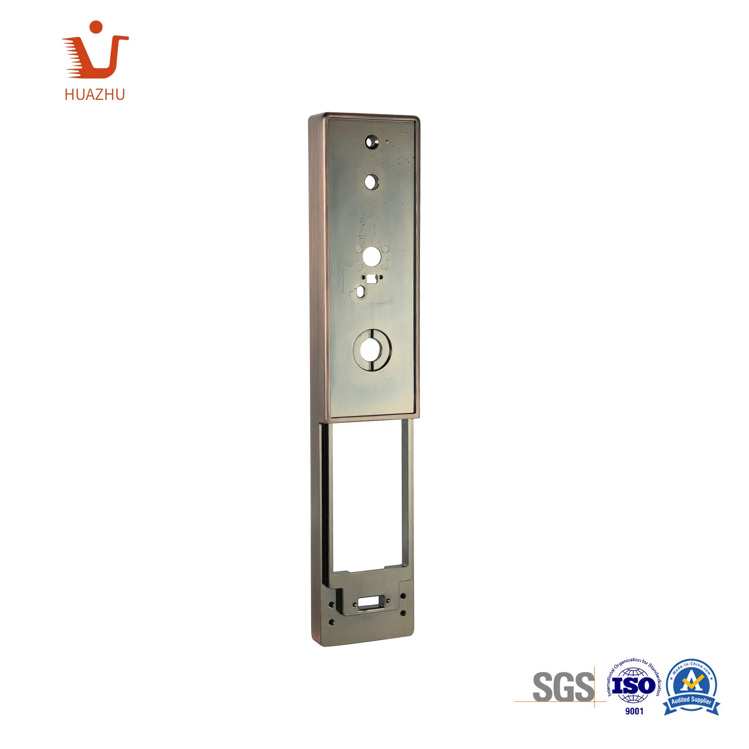 Custom Door Lock Cover Strong Anti Corrosion Rust Resistant 304 Stainless Steel Zinc Alloy Lock Handle Cover Door Back Plate
