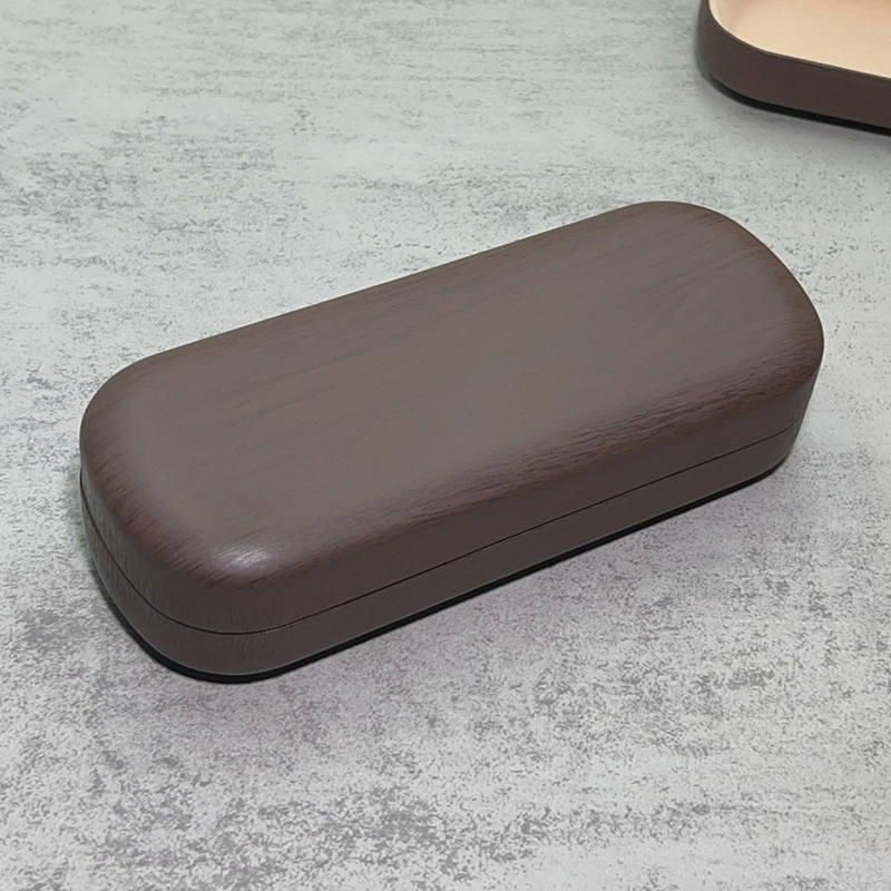 Hot Unisex Wood Glasses Case Hard Waterproof Eyeglass Case Portable Reading Glasses Box Wood Solid Color Spectacle Cases