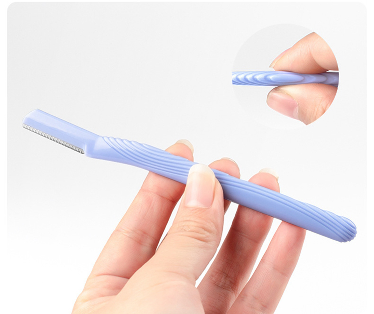 Eco-Friendly Plastic Handle Hair Removal Trimmer 3 Pieces of Beauty Eyebrow Trimmer Razor Set