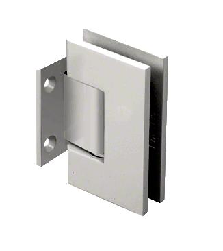Chrome with Brass Accents Geneva 074 Wall Mount Short Back Plate Hinge